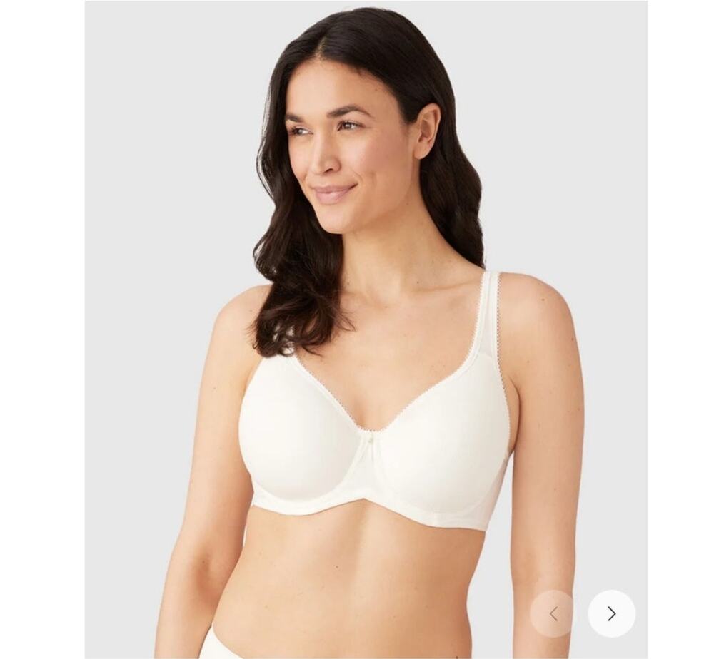 Wacoal 34DD/ E White Basic Beauty Spacer Underwire T-shirt Bra #853192